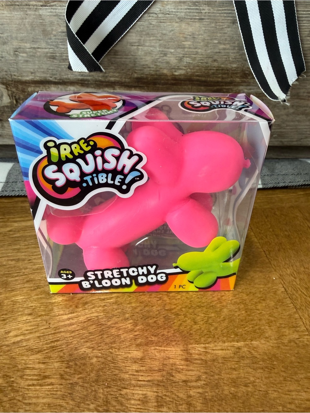 Stretchy Pink Balloon Dog Toy